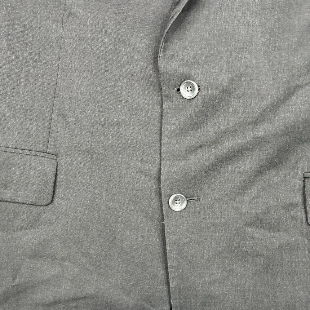 Oak Hill Sport‎ Coat Men's 52R Black 2 Button Marzotto Italian Fabric Blazer